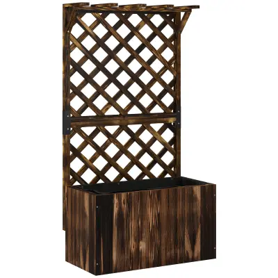 Dvignjena vrtna greda z mrežo 64x33x122 cm črna