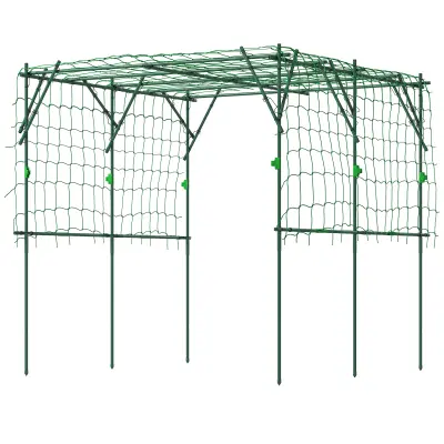 Trelis trikotna opora 223x223x223 cm zelena