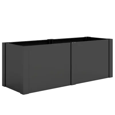 Dvignjena vrtna greda 150x53x55 cm črna