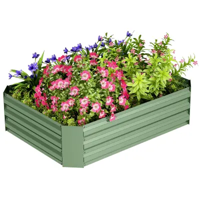 Dvignjena vrtna greda 120x90x30 cm zelena