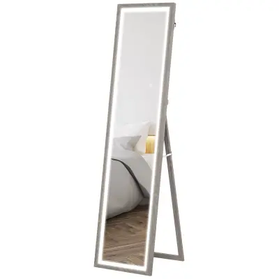 Ogledalo polne dolžine 40x160 cm sivo