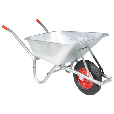 vidaXL Kolesarska samokolnica 90 L 150 kg Pocinkano jeklo in plastika