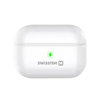 Brezžične slušalke Bluetooth, polnilna škatla z upravljanjem na dotik in 4-urno avtonomijo, minipodi Swissten - beli