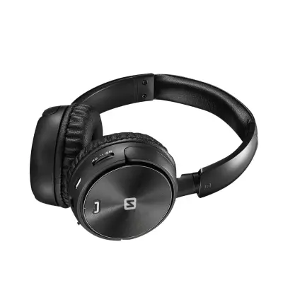 Slušalke Bluetooth, klici in glasba, vgrajen FM sprejemnik / vrata MicroSD, Swissten Trix - črna