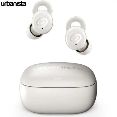 Brezžične ušesne slušalke URBANISTA PORTO, BT 5.4, Multipoint, IPX4, USB-C, bele (Cloud White)
