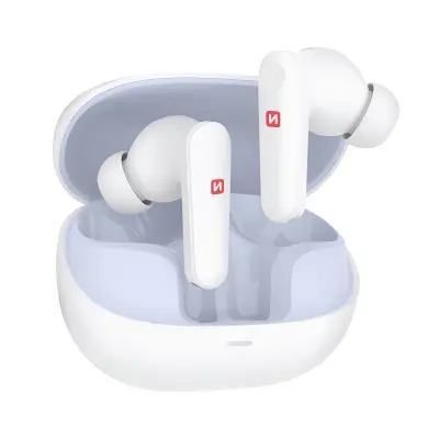 Swissten, Slušalke Bluetooth z odpravljanjem hrupa 35-urno delovanje baterije, Bela