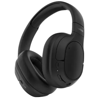 Belkin, Bluetooth slušalke z ANC zmanjšanjem hrupa in nastavljivim CloudCushion, Črna