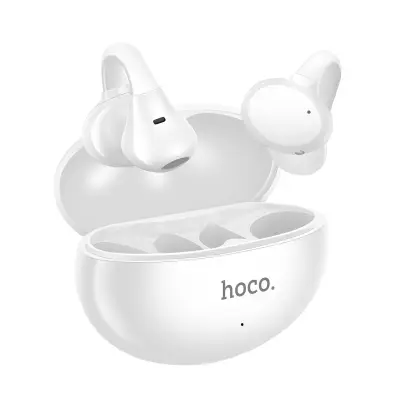Hoko, Brezžične slušalke s sponko za uho Bluetooth, odprt dizajn, stabilno držanje, Bela