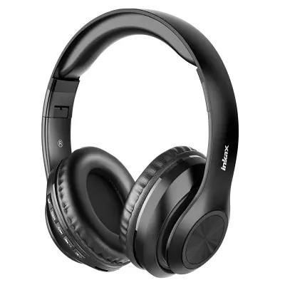 Inkax, Slušalke Bluetooth z mikrofonom in gumbi za upravljanje, Črna