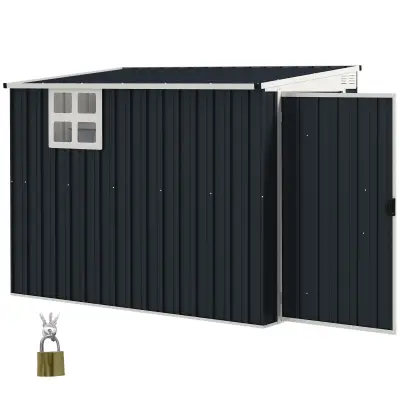 Vrtna lopa 128x231x181 cm temno siva