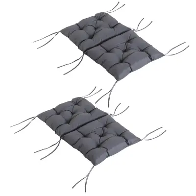 Set dveh blazin za stol, 98x50x8 cm, siva