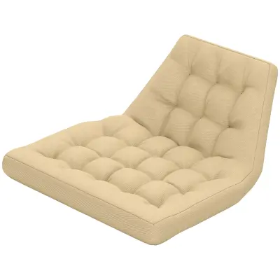 Blazina za sedež 120x100x8 cm bež