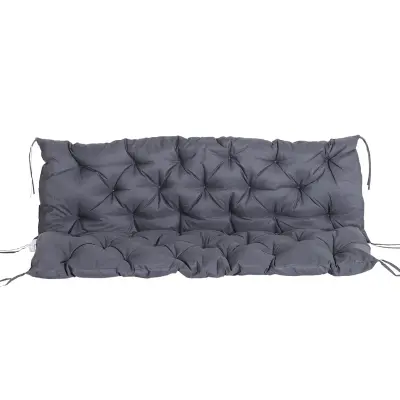 Blazina za klop 150x98x8 cm temno siva