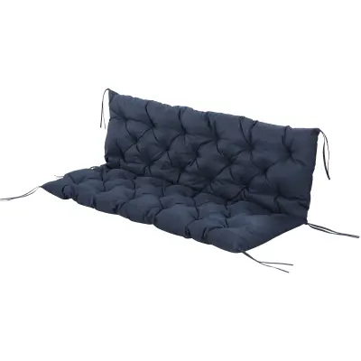 Blazina za klop 150x98x8 cm modra