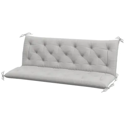 Blazina za klop 150x98x8 cm siva