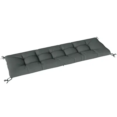 Blazina za sedež 198x65x13 cm temno siva