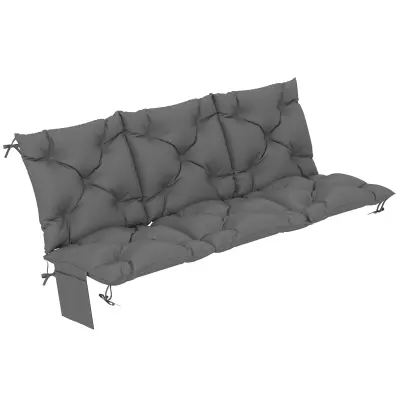 Blazina za klop 150x100x10 cm temno siva