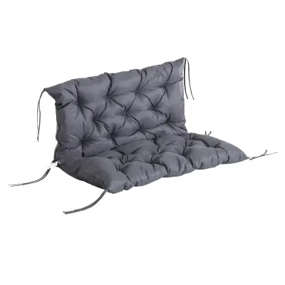 Blazina za klop 100x98x8 cm temno siva