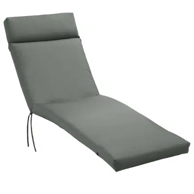Blazina za ležalnik 196x55x8 cm temno siva