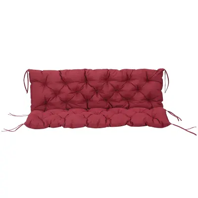 Blazina za klop 150x98x8 cm rdeča
