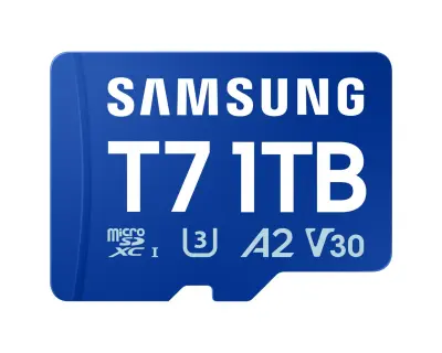 Spominska kartica Samsung T7, micro SDXC, 1TB, U3, V30, A2, UHS-I, 170 MB/s