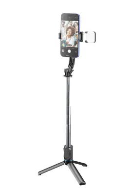 Bluetooth palica in stativ CELLULARLINE Selfie Tripod Sparkle, z vgrajeno LED osvetlitvijo