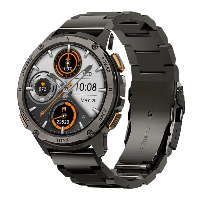 Pametna ura MAXCOM FW110 TITAN CHRONOS, črna