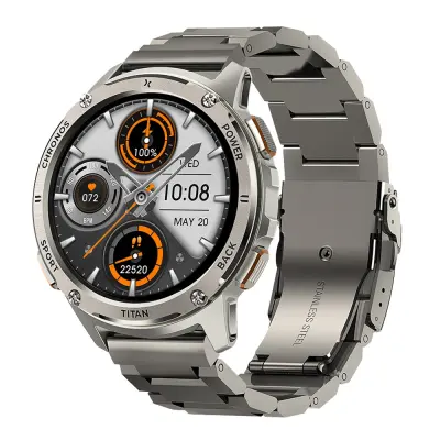 Pametna ura MAXCOM FW110 TITAN CHRONOS, srebrna