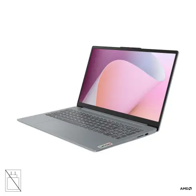 Prenosnik LENOVO IdeaPad Slim 3 39,6 cm (15,6"),  AMD Ryzen 5 40, 16 GB RAM, 512 GB SSD, UMA, DOS, siv, brez napajalnika|Vsakdanja uporaba