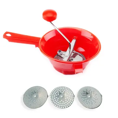 Tomatto Extranova pasirka 20cm s 3 nastavki rdeča / inox, pvc
