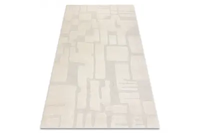 DUNE 2527 preproga kremna – Kamni, struktura 240x330 cm