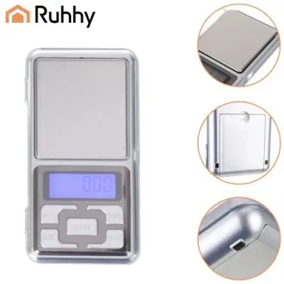 Precizna tehtnica Ruhhy, 200g/0,01g, LCD, sive barve