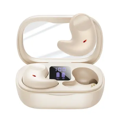 Brezžične slušalke Bluetooth 5.3 Stereo z basi in aktivnim odpravljanjem hrupa, Roza