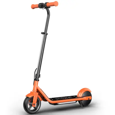 Električni skiro K2Pro za otroke, nastavljiva višina, pisane ambientalne luči, oranžen