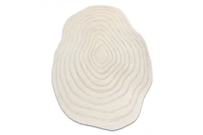 DUNE 8070 SHAPE preproga kremna – Linije, struktura, nepravilna oblika 160x220 cm