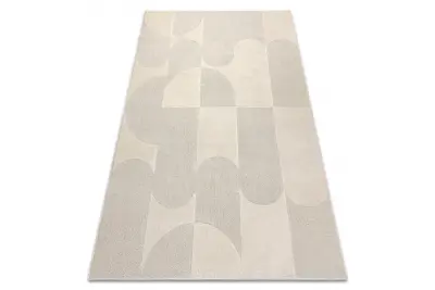 DUNE 2933 preproga kremna – Geometrijska, struktura 240x330 cm