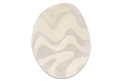 DUNE 8083 SHAPE preproga kremna – Abstrakcija, struktura, nepravilna oblika 240x330 cm