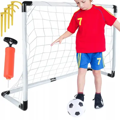 Začetniški komplet nogometni gol in žoga 120x80cm