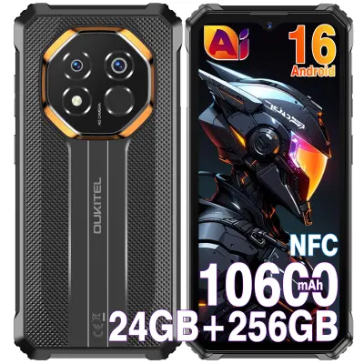 OUKITEL G7 24/256GB črna Pametni telefon Android 16 6,52-palčni 4G Dual SIM NFC GPS IPS