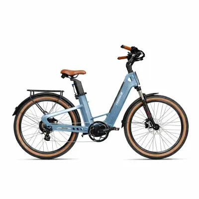 Karbonsko električno kolo MIHOGO Air Max, dvojna baterija 19,2 Ah, ultralahko, modro