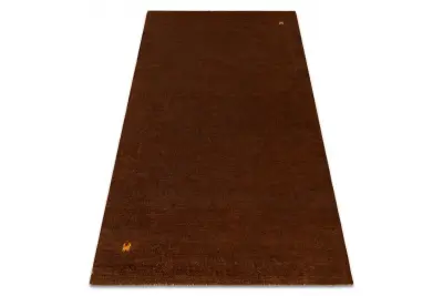 Volnena preproga GABBEH LOOM rjava- ROČNO TKANA debela 60x90 cm