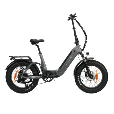 Zložljivo električno kolo TTGO F6 PRO, 250 W 48 V 18 Ah, 20-palčno debelo kolo, trojno vzmetenje, sivo