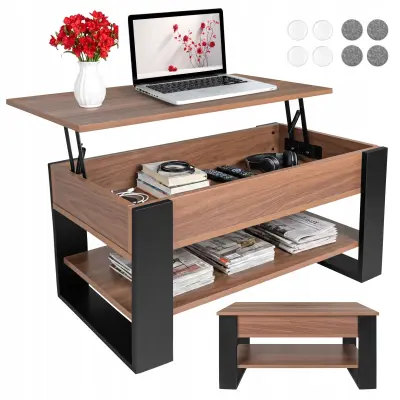 3v1 lesena moderna klubska mizica 92x51x45cm