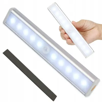 LED samolepilna svetilka s senzorjem gibanja magnetna 19cm