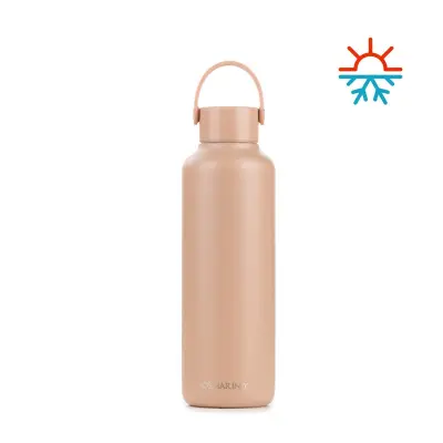 Termo steklenica 600ml, puder roza