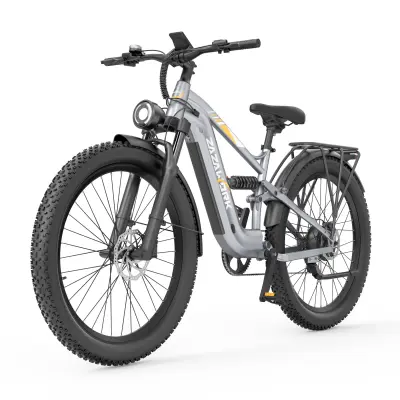 Električno kolo ZAZAWORK CF500, 27,5” 48V 20Ah, polno vzmetenje, srebrno