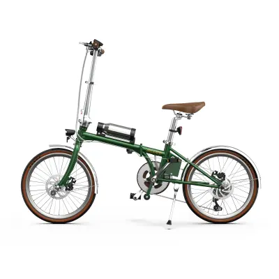 Zložljivo električno kolo ONESPORT OT02 Pro, lahko, 25 km/h za mesto, zeleno