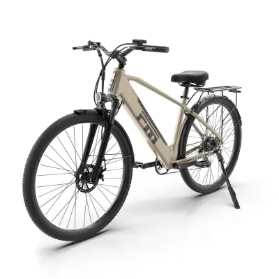 FM M1 27,5” mestno električno kolo 250 W, odstranljiva baterija, 7 prestav, zlata