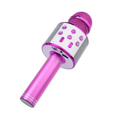 TechKidz, Mikro karaoke Bluetooth s funkcijo snemanja in režo za kartico Micro-SD, Roza