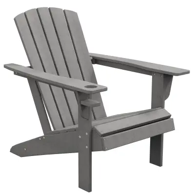 Vrtni stol Adirondack 75x87x90 cm siva